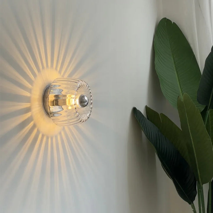 RayonVerre™ – Luminaire Mural Soleil en Verre