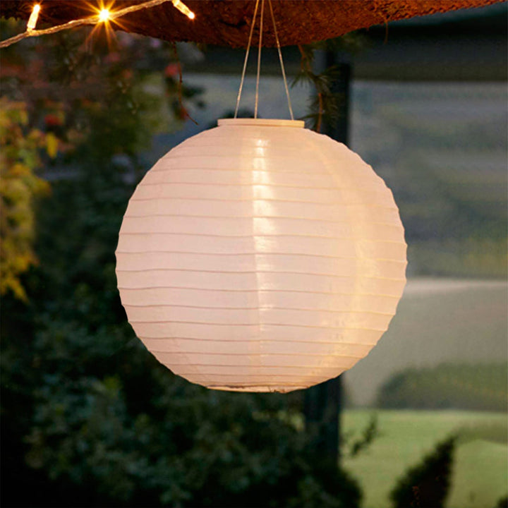 LunaBoule™ – Lampion Solaire LED Blanc Effet Écume