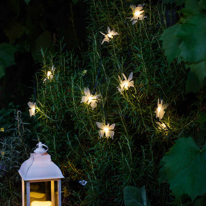Lueur Ailée™ – Guirlande LED Solaire Papillons Lumineux