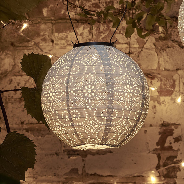Lueur Pure™ – Lampion Solaire Tyvek Blanc, 20 cm