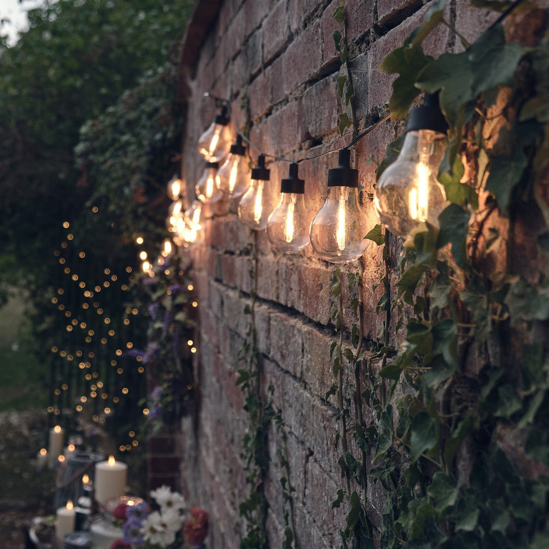 Lumières Guinguette Solaires Style Vintage – 20 Ampoules Chaudes