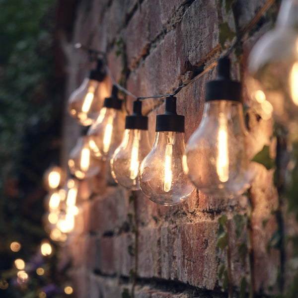 Lumières Guinguette Solaires Style Vintage – 20 Ampoules Chaudes