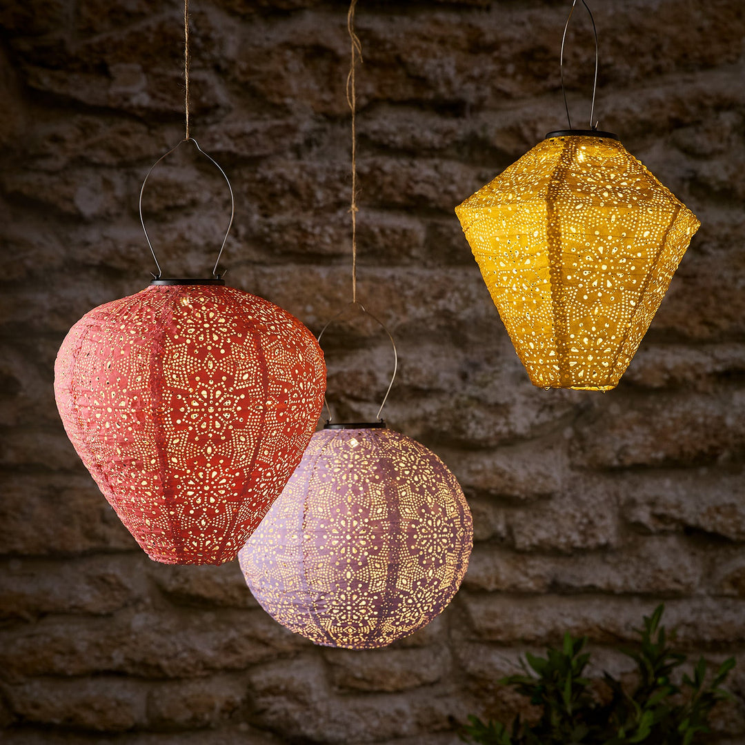LanterneLuxe™ – Set de 3 Lampions Solaires en Tyvek