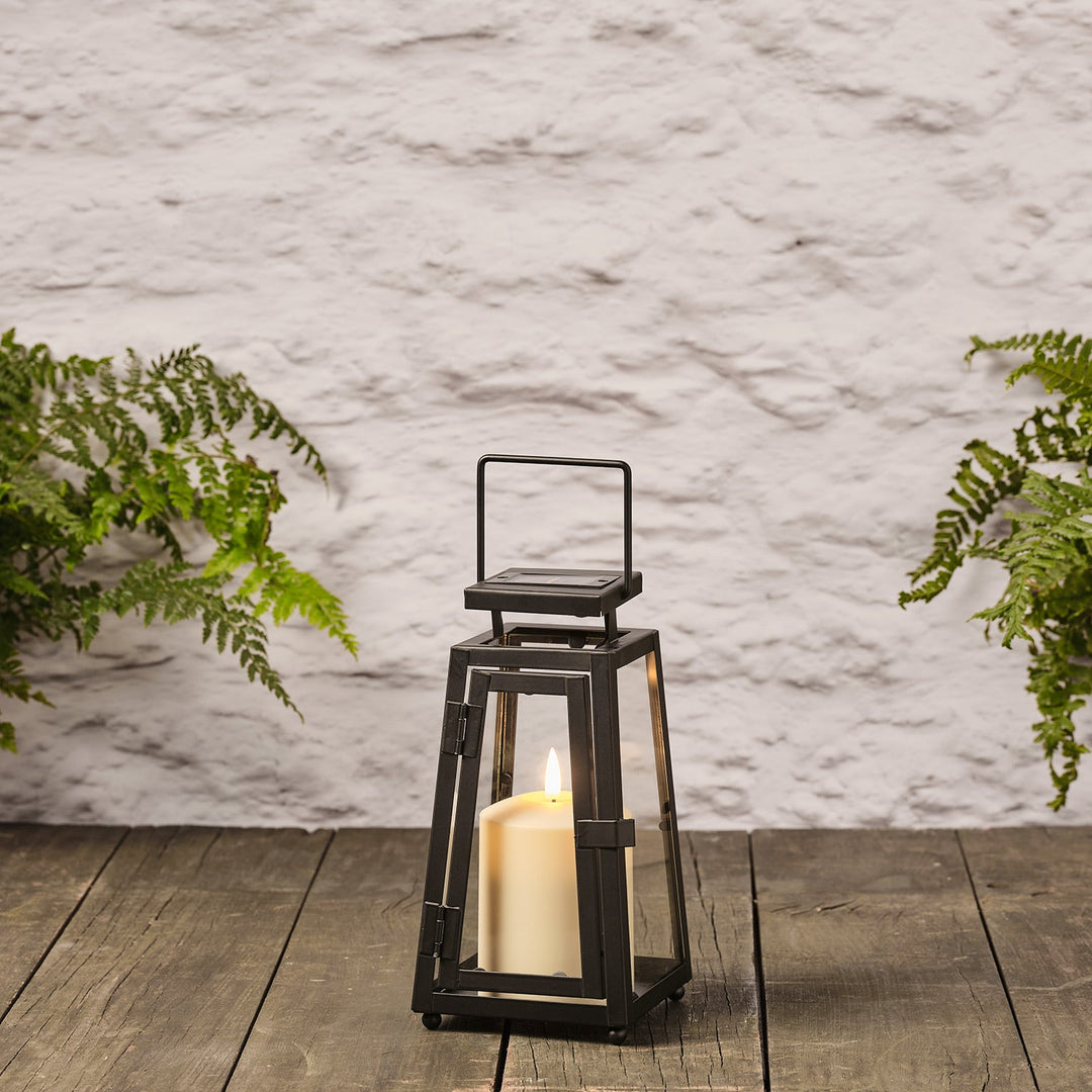 Lumière Nomade™ – Petite Lanterne Solaire Porto avec Bougie LED