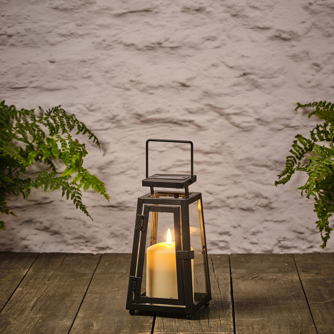 Lumière Nomade™ – Petite Lanterne Solaire Porto avec Bougie LED