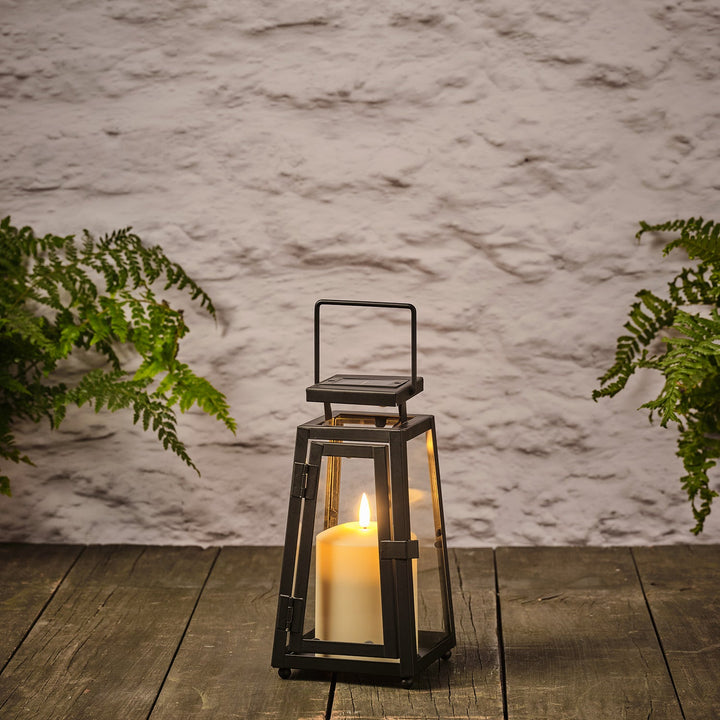 Lumière Nomade™ – Petite Lanterne Solaire Porto avec Bougie LED