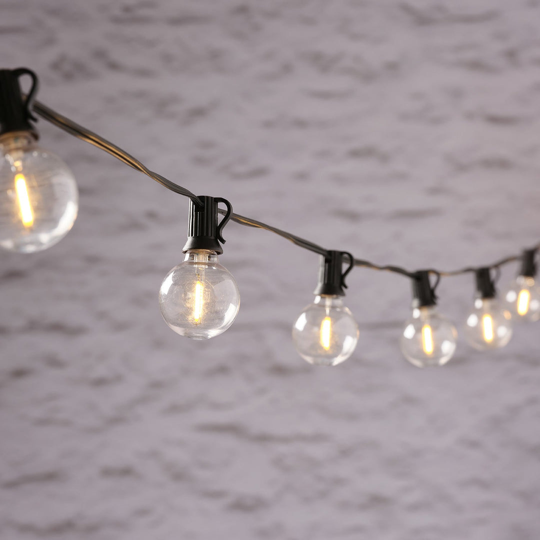Guirlande Lumineuse 20 Ampoules LED avec Supports Piquets