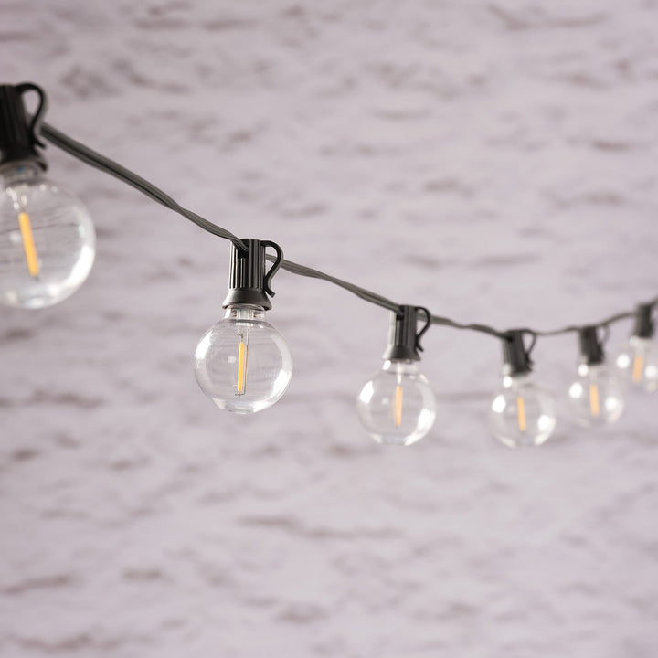 Guirlande Lumineuse 20 Ampoules LED avec Supports Piquets