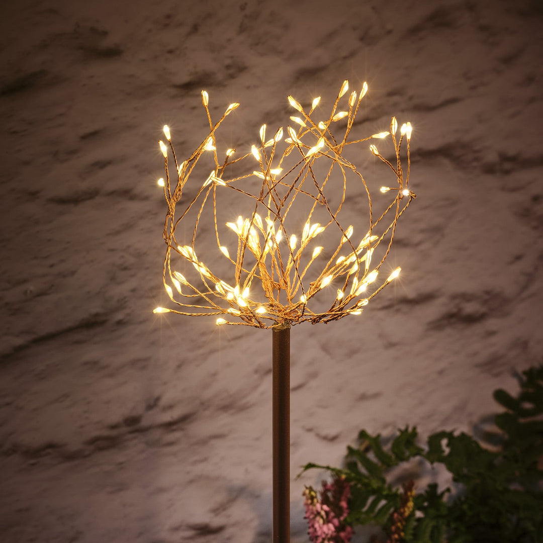 Trio de Balises Solaires Fleurs LED