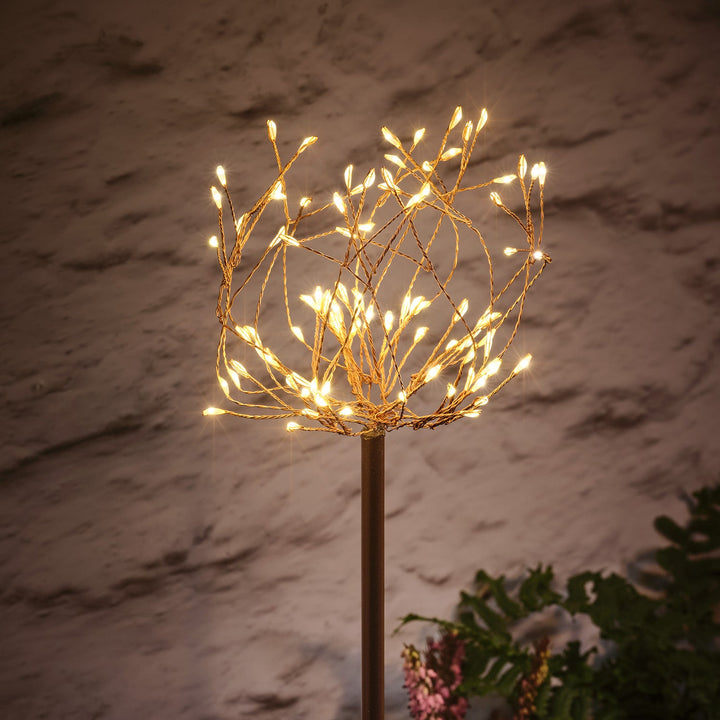 Trio de Balises Solaires Fleurs LED