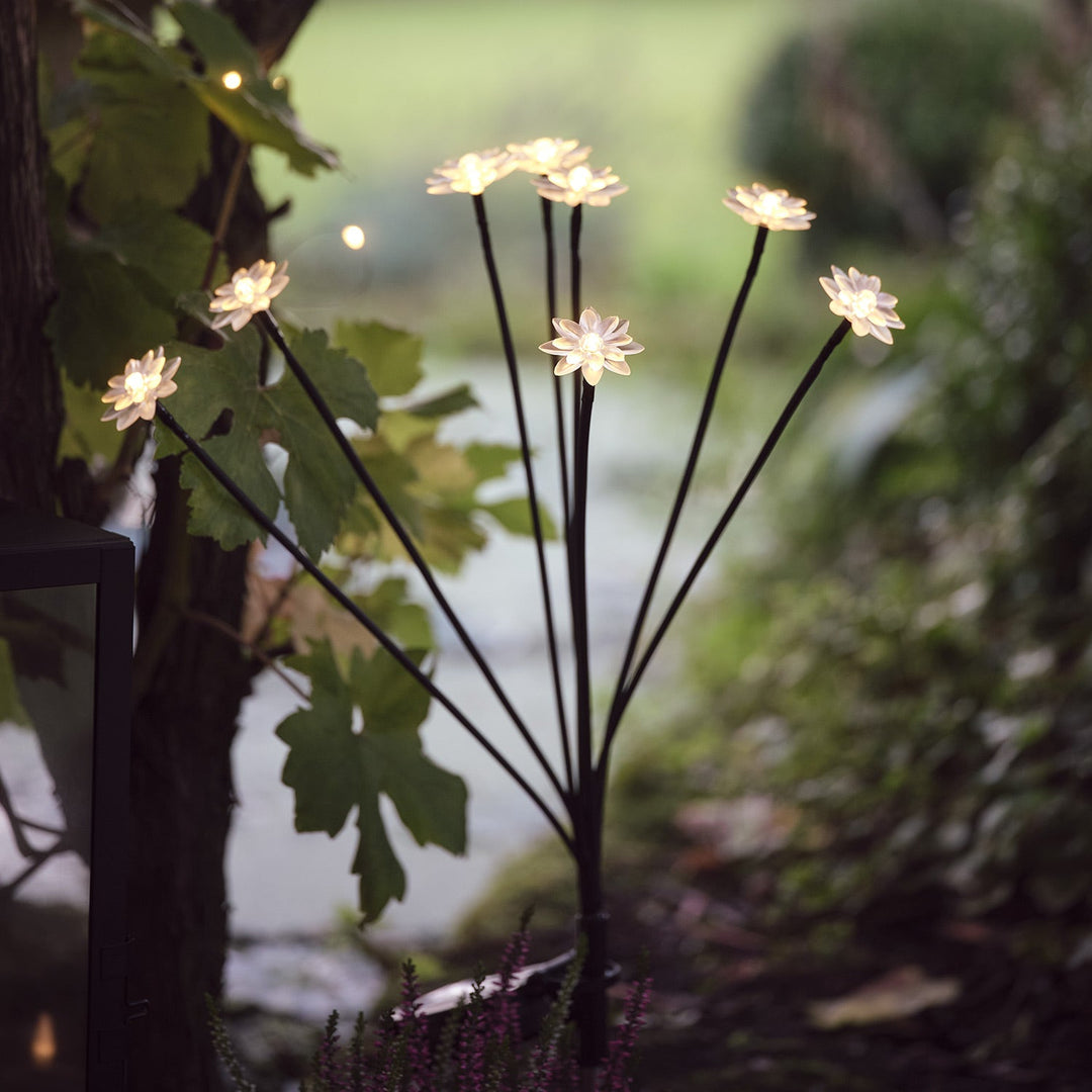 Éclairage Solaire en Forme de Fleurs – Piquet LED Amovible