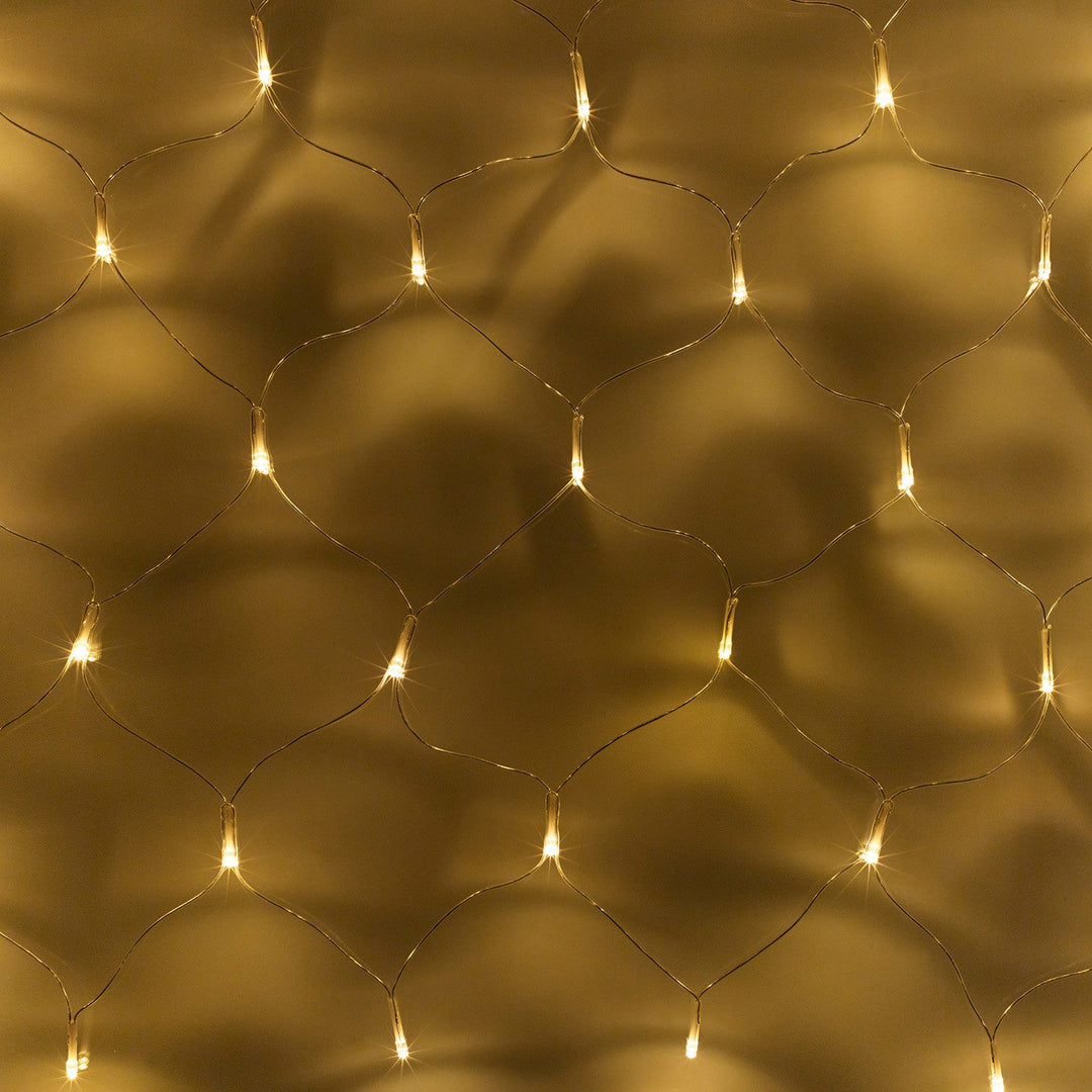 SolarMesh™ – Filet Lumineux 1x1m LED Blanc Chaud