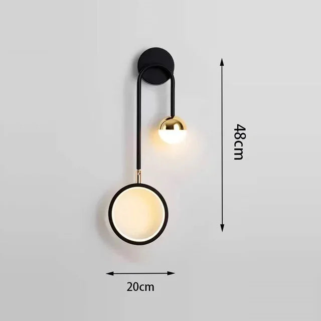 AuraMur™ – Applique LED Murale en Forme de Cercle