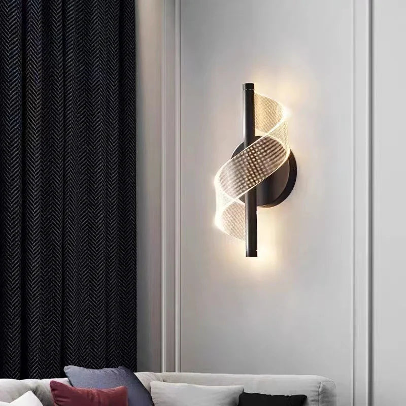 AuroraTwist™ – Applique LED Ajustable Scandinave