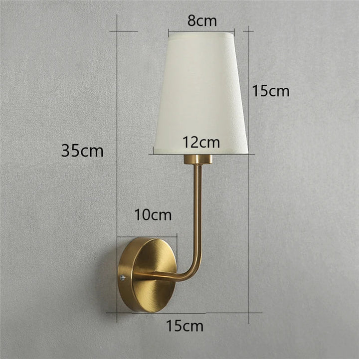 Sérénilux™ – Lampe Murale Nordique en Lin Naturel