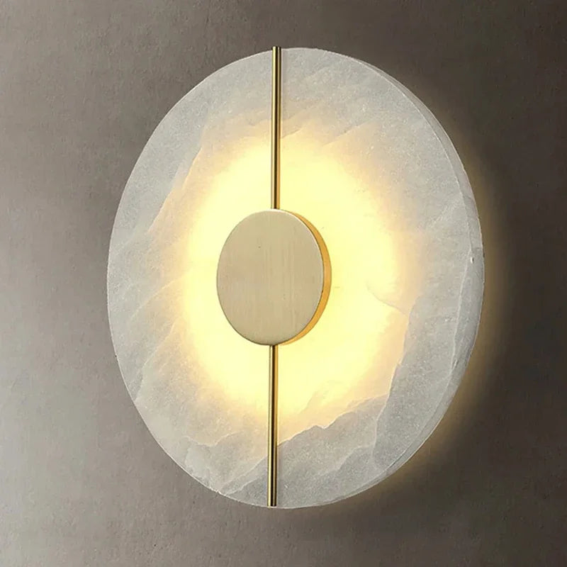 Halo Marbré™ – Luminaire Mural Design Circulaire