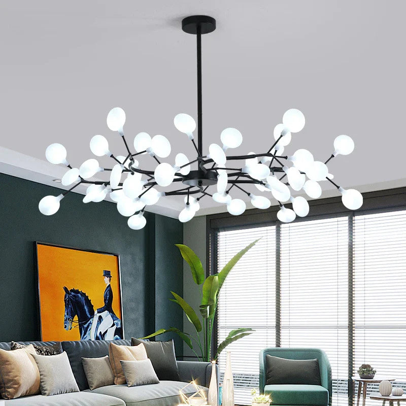 BrancheLumi™ – Lustre Créatif en Acrylique pour Salon