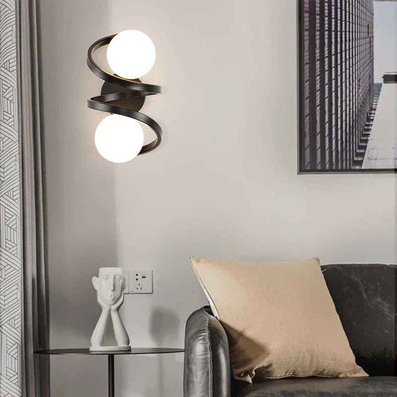 ScandiLume™ – Applique Murale Sphérique au Design Nordique