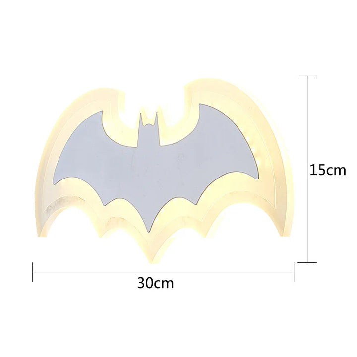 LumiBat™ – Applique Chambre Enfant au Style Super-Héros