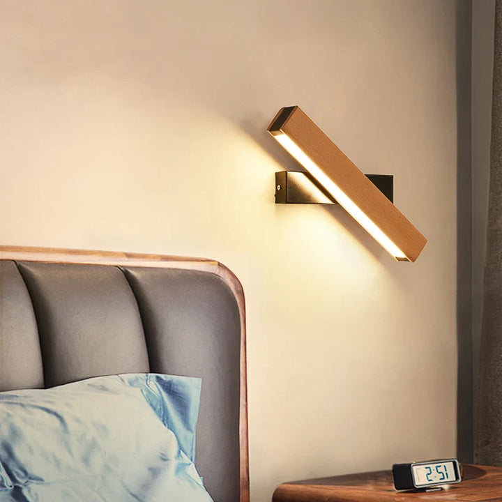 LignoFlex™ – Applique LED Murale en Bois Articulé