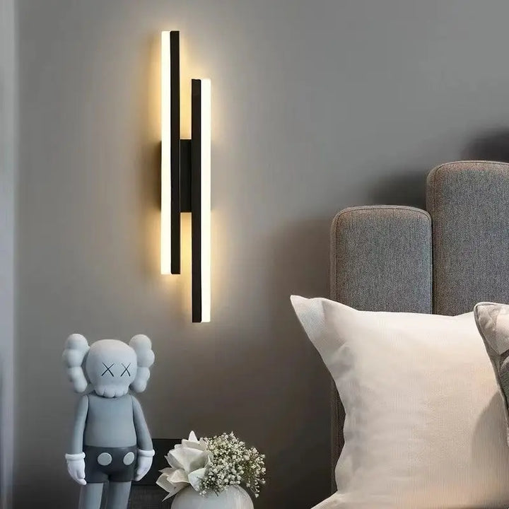 BiLume™ – Applique Murale Contemporaine à Double Barre