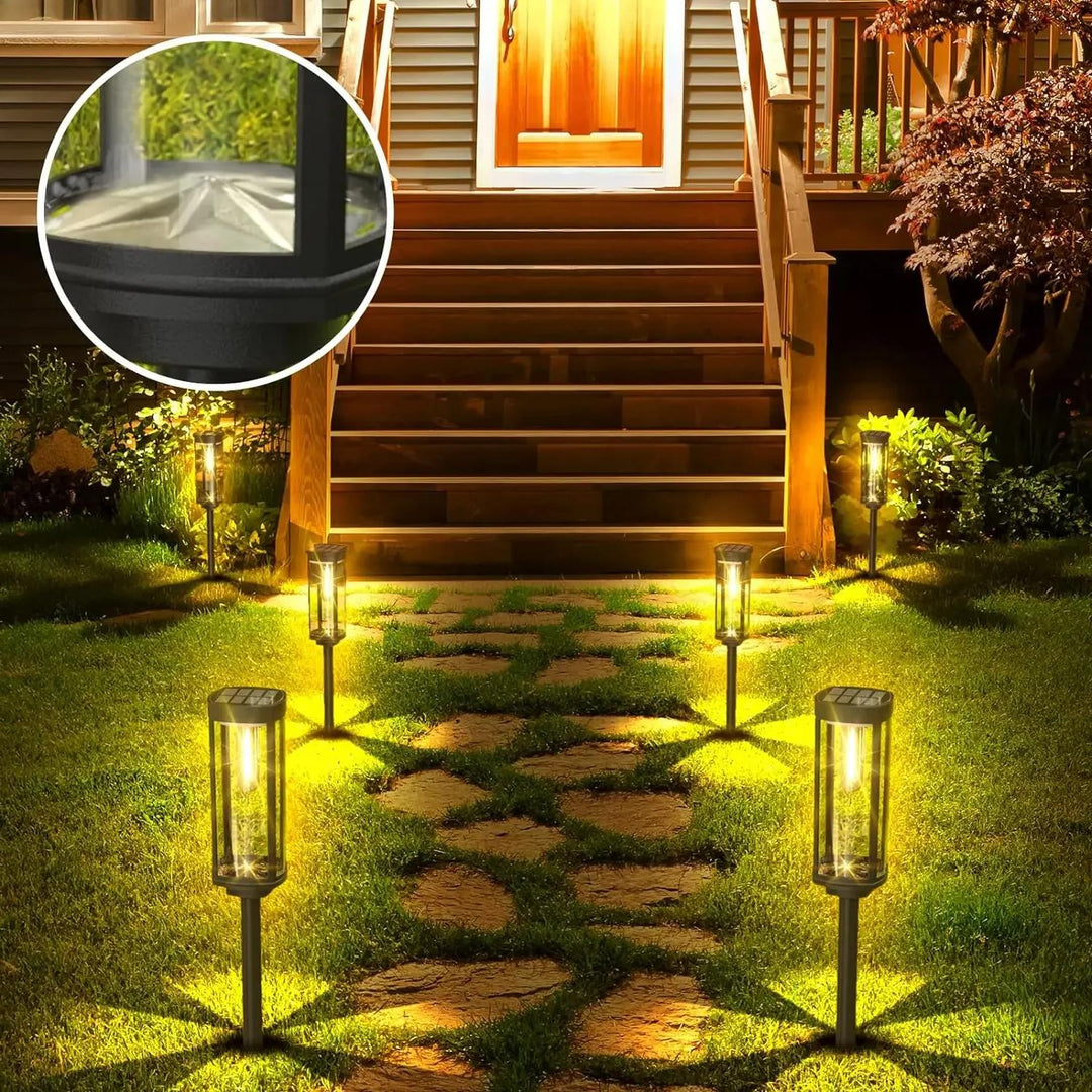 ÉclatSolaire™ – Lampe de Jardin Élégante à Énergie Solaire