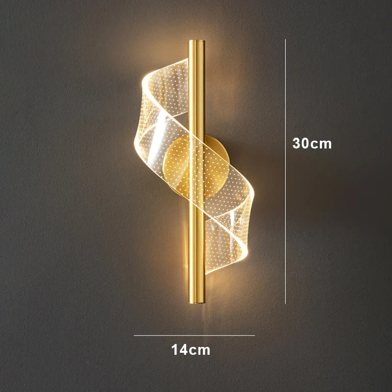 AuroraTwist™ – Applique LED Ajustable Scandinave