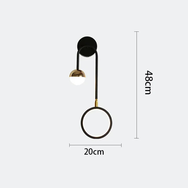 AuraMur™ – Applique LED Murale en Forme de Cercle