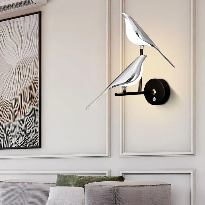 PlumeLuxe™ – Applique LED Artistique Forme d’Oiseau