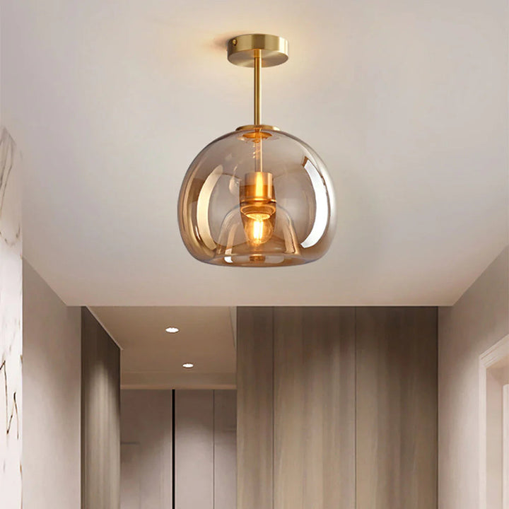 VerreCuivréa™ – Suspension Moderne en Verre Cuivré