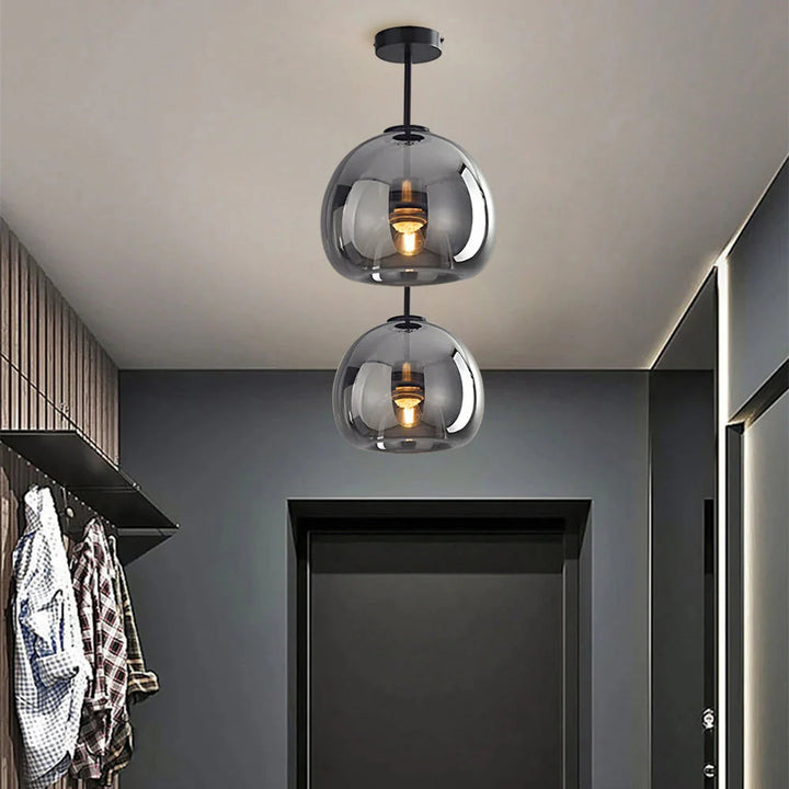 VerreCuivréa™ – Suspension Moderne en Verre Cuivré
