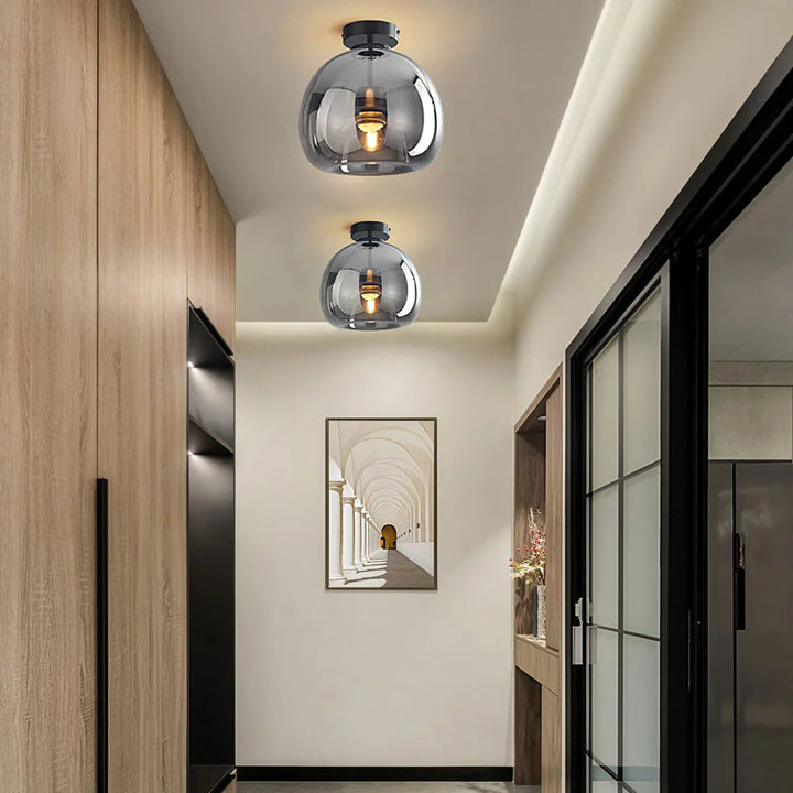 VerreCuivréa™ – Suspension Moderne en Verre Cuivré