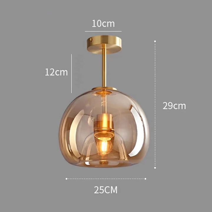 VerreCuivréa™ – Suspension Moderne en Verre Cuivré