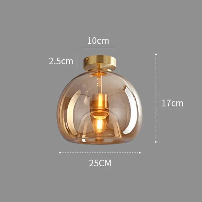 VerreCuivréa™ – Suspension Moderne en Verre Cuivré