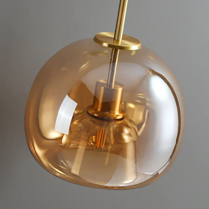 VerreCuivréa™ – Suspension Moderne en Verre Cuivré