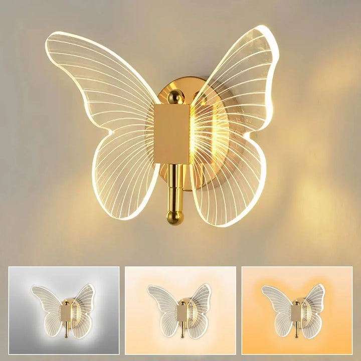 Papilluxe™ – Lumière Murale Élégante en Forme de Papillon