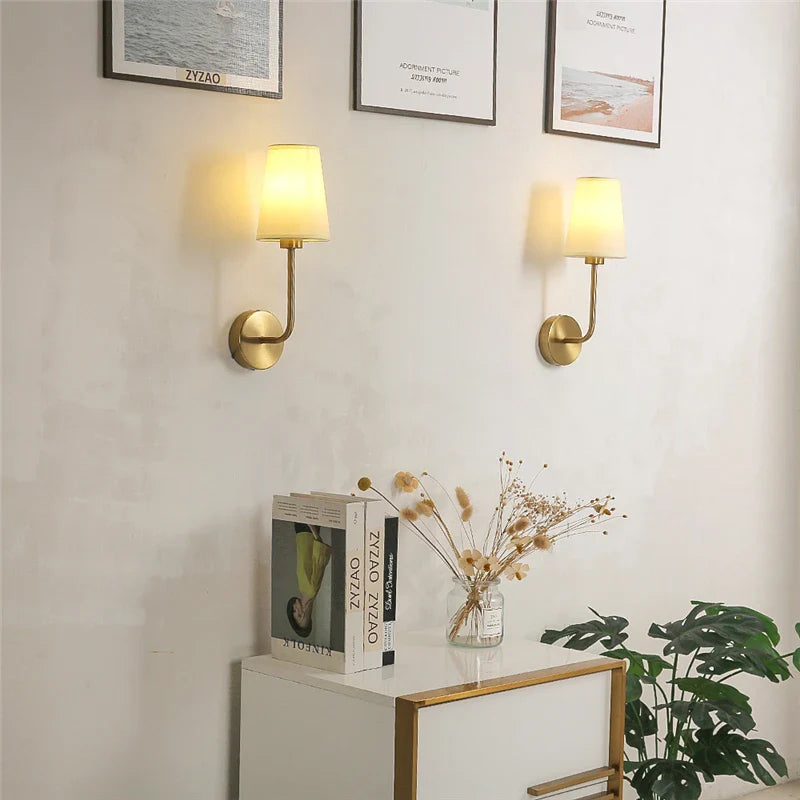 Sérénilux™ – Lampe Murale Nordique en Lin Naturel