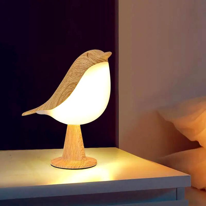 AileBois™ – Lampe de Table Naturelle au Design Oiseau