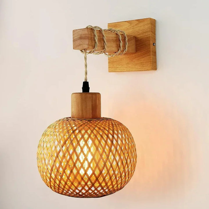 LumiBambou™ – Applique Murale Artisanale Nature & Design