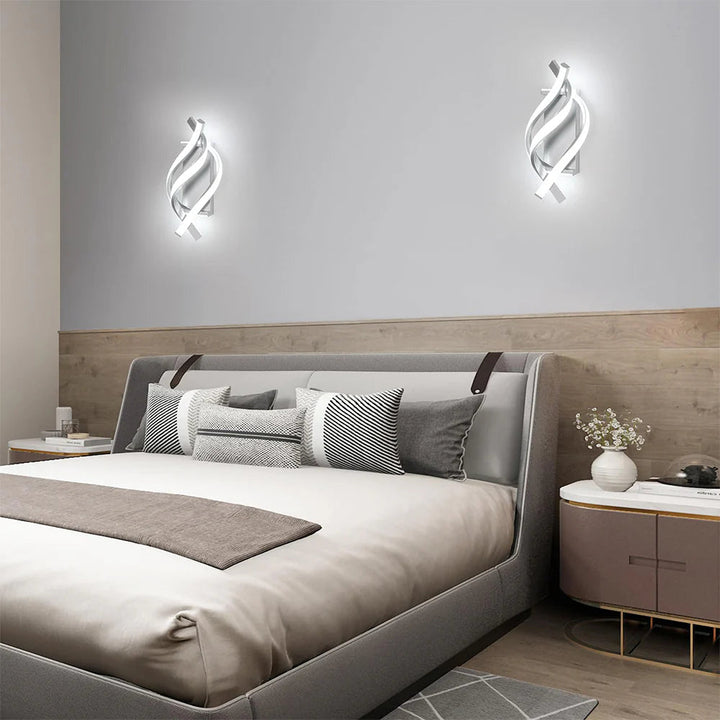 LumiVolta™ – Éclairage Mural Spirale Chic et Innovant