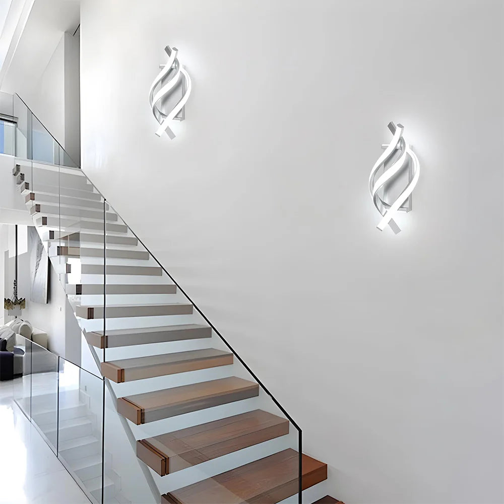 LumiVolta™ – Éclairage Mural Spirale Chic et Innovant
