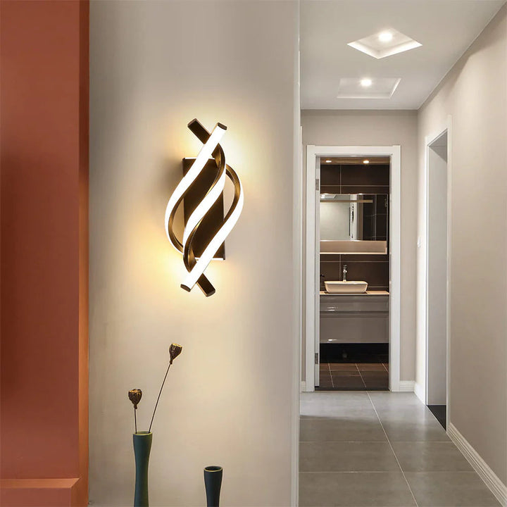 LumiVolta™ – Éclairage Mural Spirale Chic et Innovant