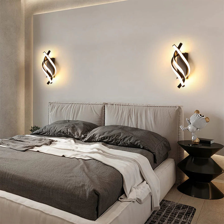 LumiVolta™ – Éclairage Mural Spirale Chic et Innovant