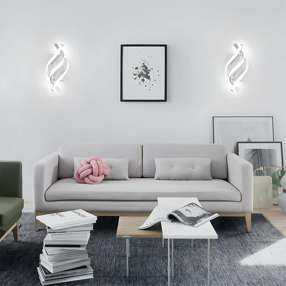 LumiVolta™ – Éclairage Mural Spirale Chic et Innovant