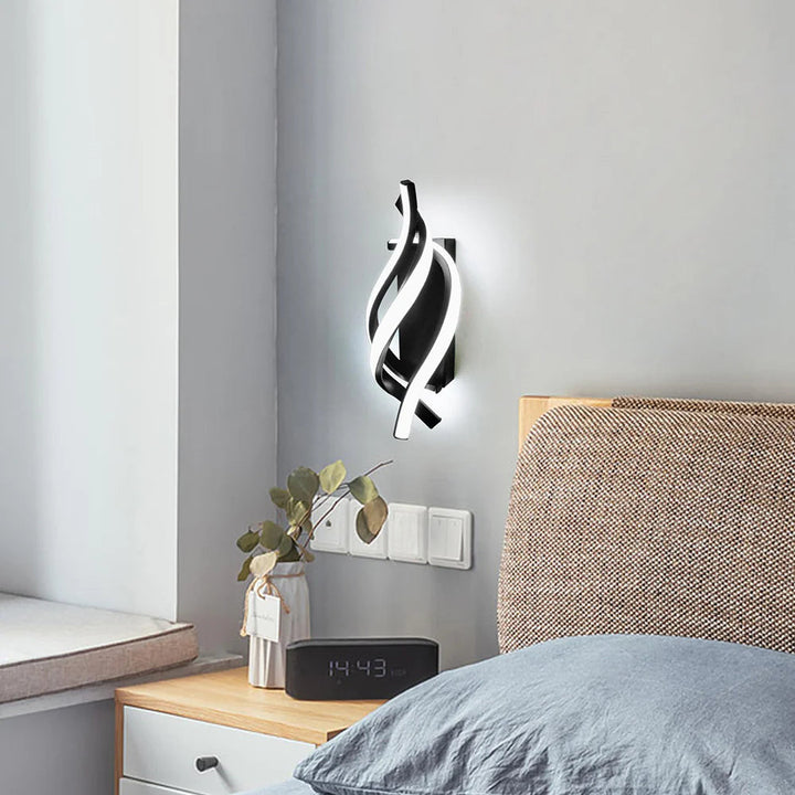 LumiVolta™ – Éclairage Mural Spirale Chic et Innovant