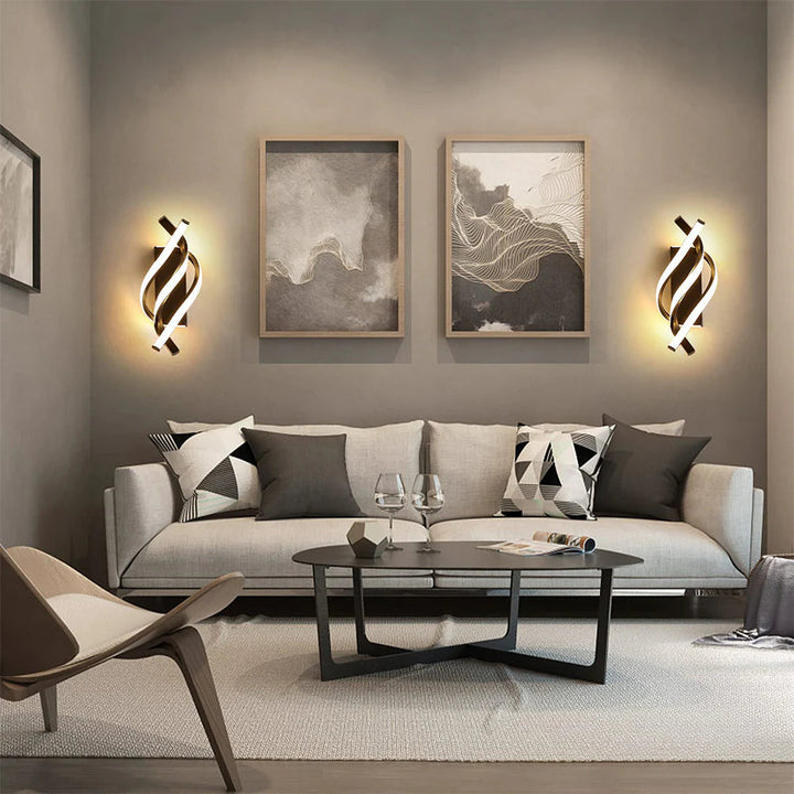LumiVolta™ – Éclairage Mural Spirale Chic et Innovant