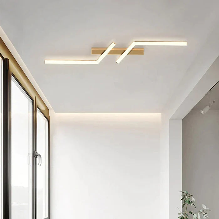 LumiNoir™ – Plafonnier Contemporain en Aluminium Épuré