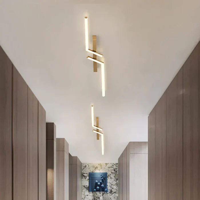LumiNoir™ – Plafonnier Contemporain en Aluminium Épuré