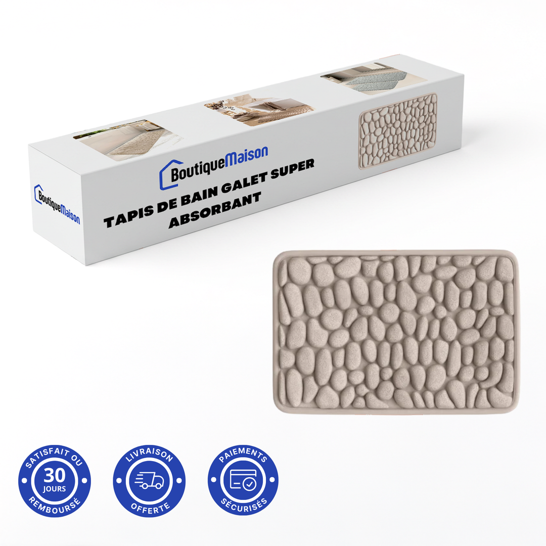 Tapis de Bain Galet - Super Absorbant