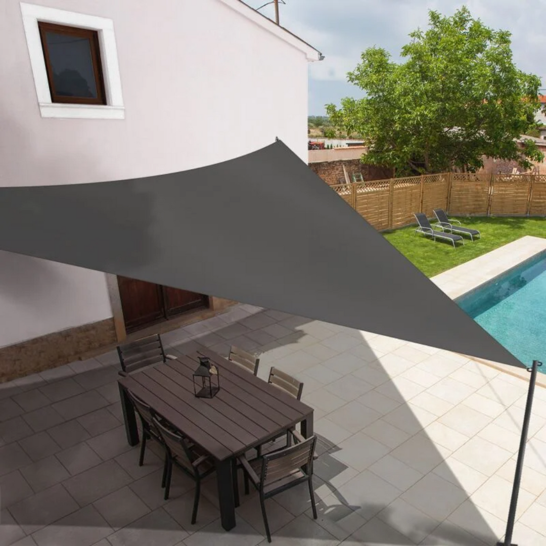 NoirZen™ – Voile Solaire Élégante Anthracite
